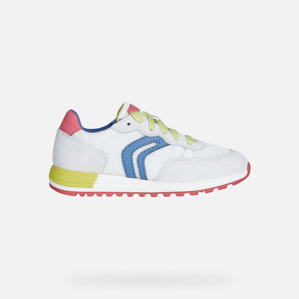 Tenis Geox Menina Branco - Alben - OJIWY6801